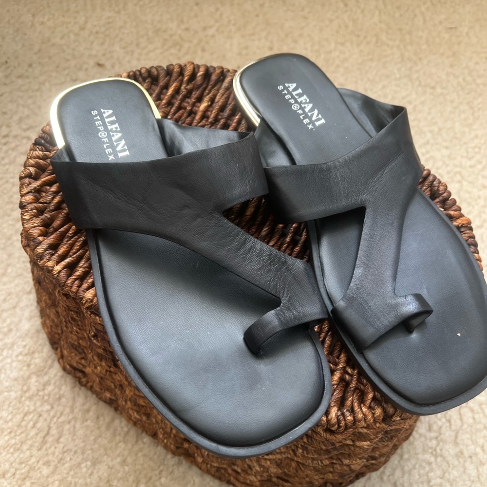Never been worn black slide sandal